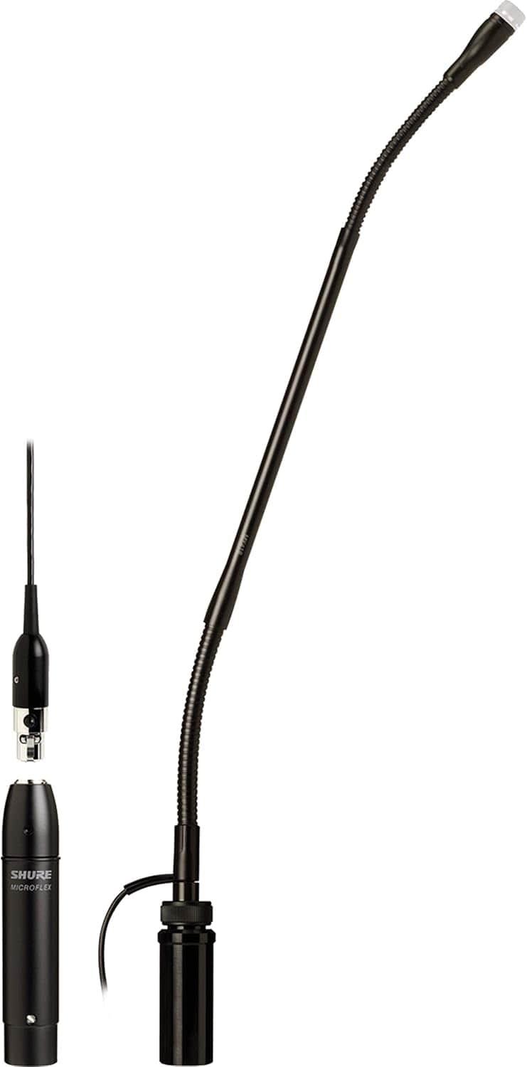 Shure MX412SE/N 12 Inch Microflex Gooseneck Condenser Microphone - No ...