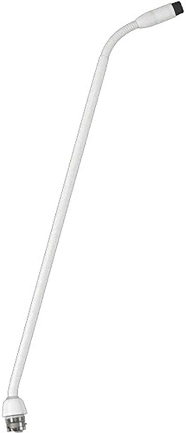 Shure MX415WRLP/N Microflex 15-Inch Gooseneck Microphone - Top Light with No Capsule - White - PSSL ProSound and Stage Lighting