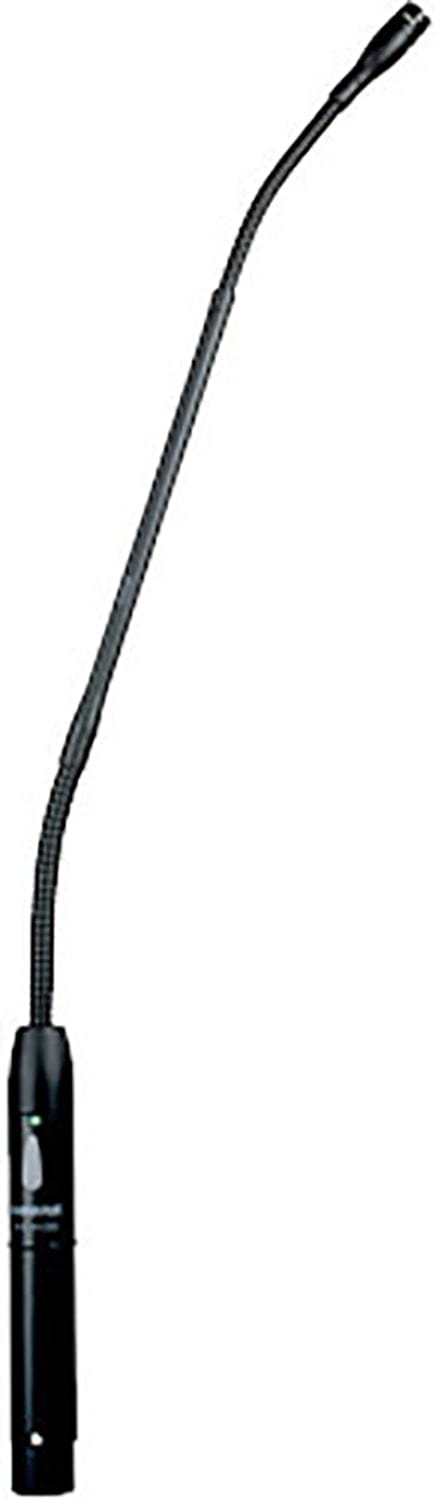 Shure MX418S/C 18 Inch Cardioid Gooseneck Mic with Preamp/XLR/Mounts/Windscreen/Mute/Bottom LED - PSSL ProSound and Stage Lighting