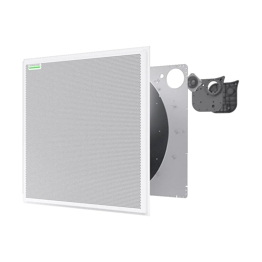 Shure MXA902W-S-60CM-TA 902 CLNG ARR,WHT,SQR,60CM,SPKR TAA