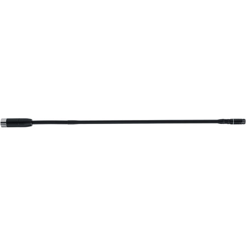 Shure MXC420/C Cardioid Gooseneck Microphone (20 in/50 cm) with flexible bottom section, bi-color LED, 10-pin connector, and foam windscreen, for MXC, MXCW conference units; black