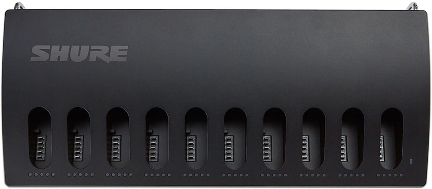 Shure MXCWNCS-AR 10-Bay Networked Charging Station for SB930 Batteries - Argentina Power Supply - PSSL ProSound and Stage Lighting