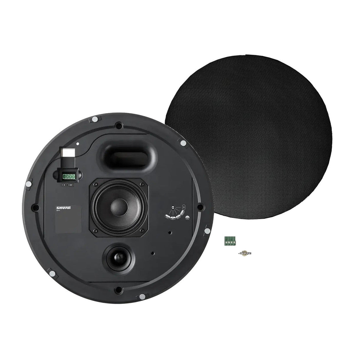 Shure MXP-5B Loudspeaker, ceiling, 8ohm/trafo, black