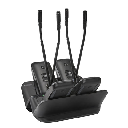 Shure MXWNDX4GTA Networked Dock, 4 Bay, Gooseneck, TAA