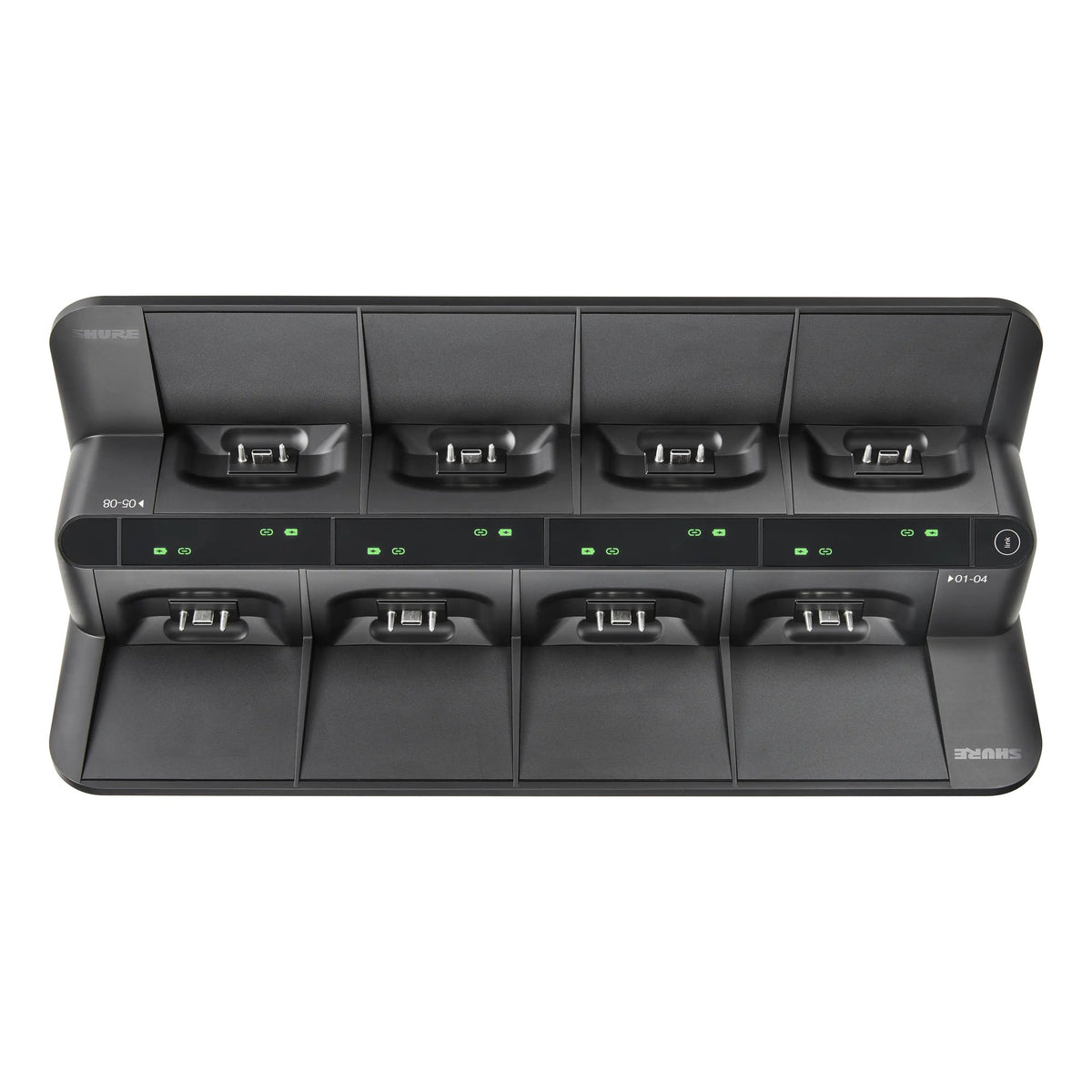 Shure MXWNDX8GTA Networked Dock, 8 Bay, Gooseneck, TAA