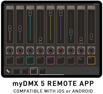 ADJ American DJ MYDMX5 DMX Lighting Control Hardware / Software with Wired Digital Network - PSSL ProSound and Stage Lighting