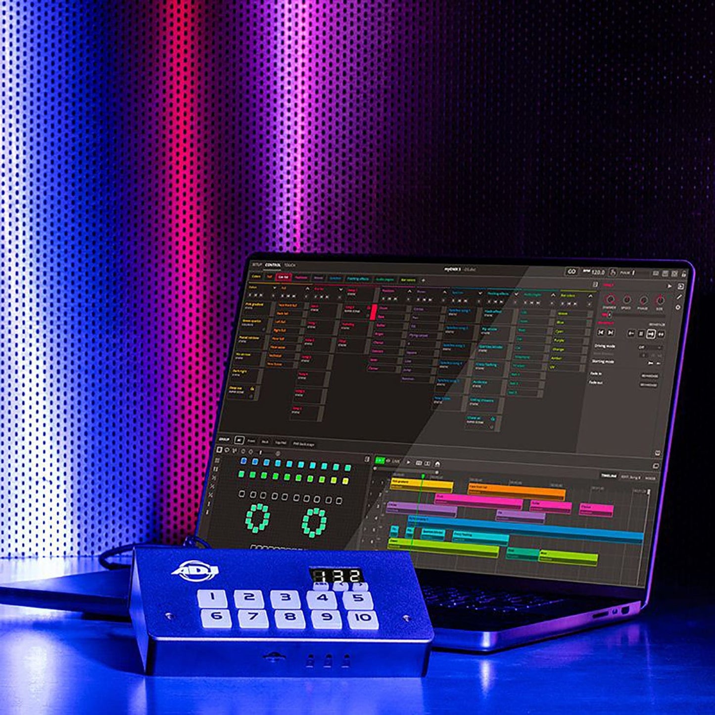 ADJ American DJ MYDMX5 DMX Lighting Control Hardware / Software with Wired Digital Network - PSSL ProSound and Stage Lighting