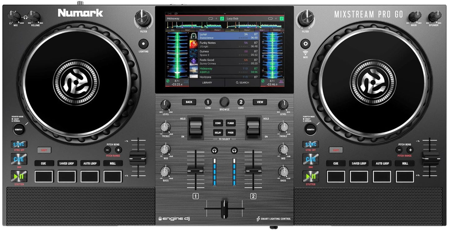 Numark Mixstream Pro Go Battery-Powered Standalone Streaming DJ Controller - PSSL ProSound and Stage Lighting