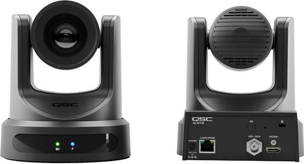 Caméra réseau Q-SYS NC-12x80 avec zoom optique 12x et champ de vision horizontal de 80 degrés avec PoE