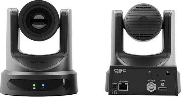 Caméra réseau Q-SYS NC-20x60 avec zoom optique 20x et champ de vision horizontal de 60 degrés avec PoE