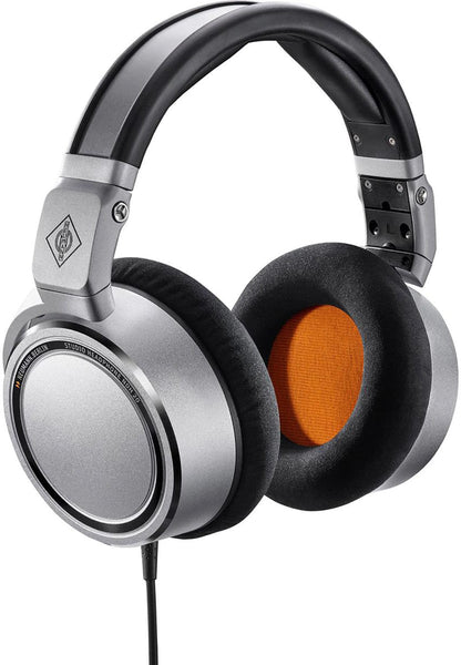 Neumann NDH-20 Closed-back Studio Headphones - Silver with Black and Orange Trim - PSSL ProSound and Stage Lighting