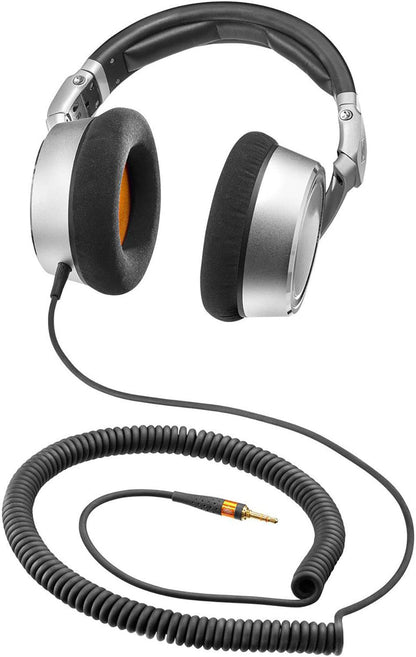 Neumann NDH-20 Closed-back Studio Headphones - Silver with Black and Orange Trim - PSSL ProSound and Stage Lighting