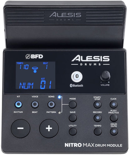 Alesis Nitro Max Kit 8-Piece Electronic Drum Kit with Mesh Heads / Bluetooth - PSSL ProSound and Stage Lighting