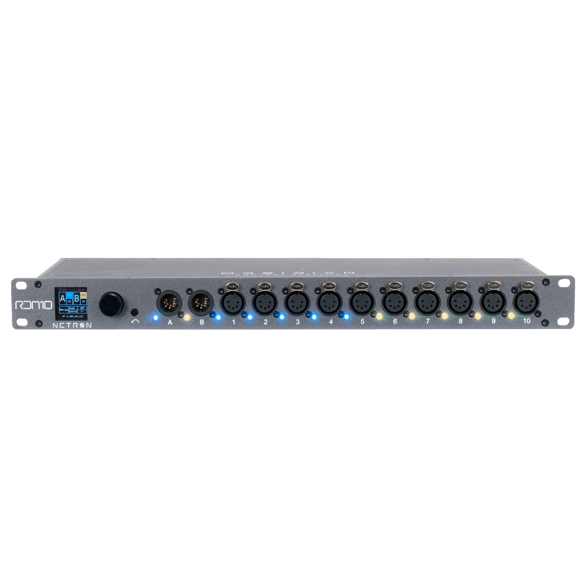 Elation RDM 10; RDM Splitter/Node 2U, 10 XLR