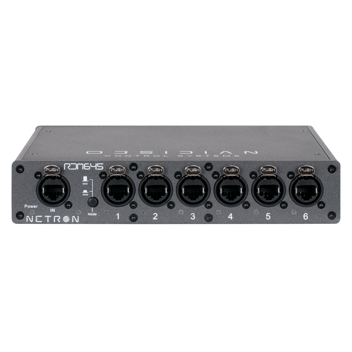 Elation RDM 645; RDM Splitter 1x6 RJ45 1/2 Rack