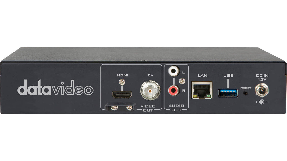 Datavideo NVD-40 4K IP video decoder. Operates on standard 10/100Mb Ethernet networks