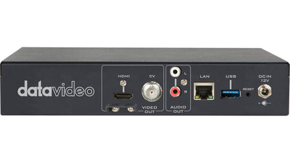 Datavideo NVD-40 4K IP video decoder. Operates on standard 10/100Mb Ethernet networks