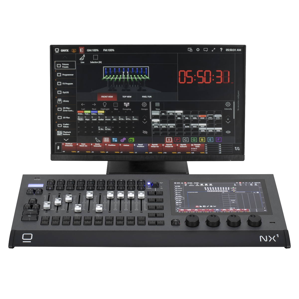 Elation NX1-16 NX1-16;16U Console, 10 Motorfader, 4xDMX