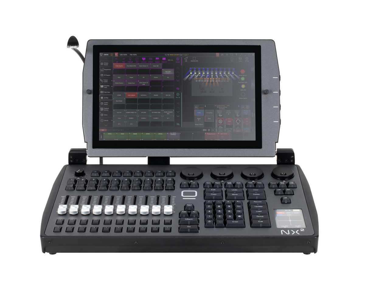 Elation NX2; 64U Console, 10 Fader, 4xDMX