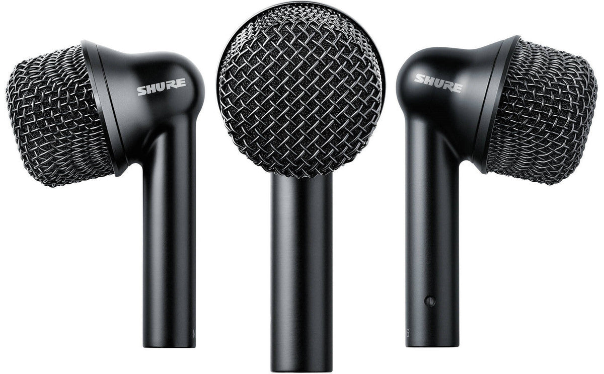 Shure NXN6-3PK Nexadyne Tom Mic, XLR, Black, 3 Pack