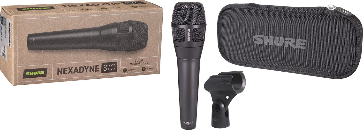 Shure NXN8/C Nexadyne 8/C Cardioid Handheld Vocal Microphone with Revonic Technology - PSSL ProSound and Stage Lighting