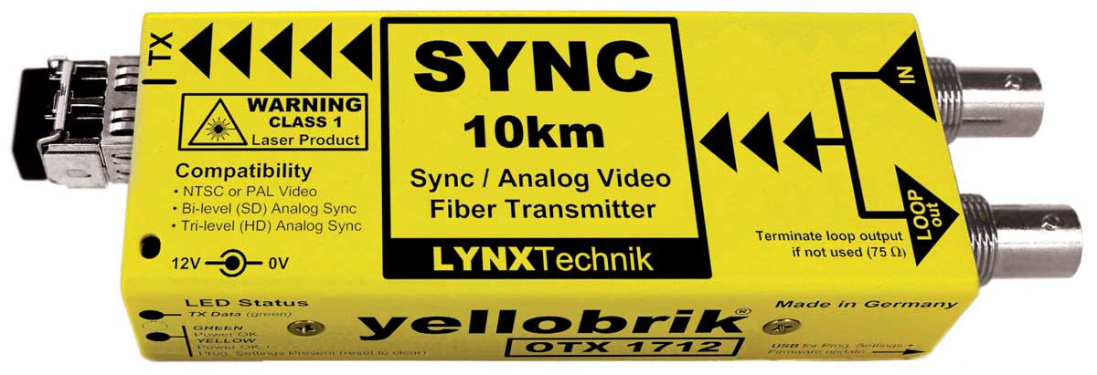 Lynx Technik AG OTX1712 Sync/Analog Video Transmit