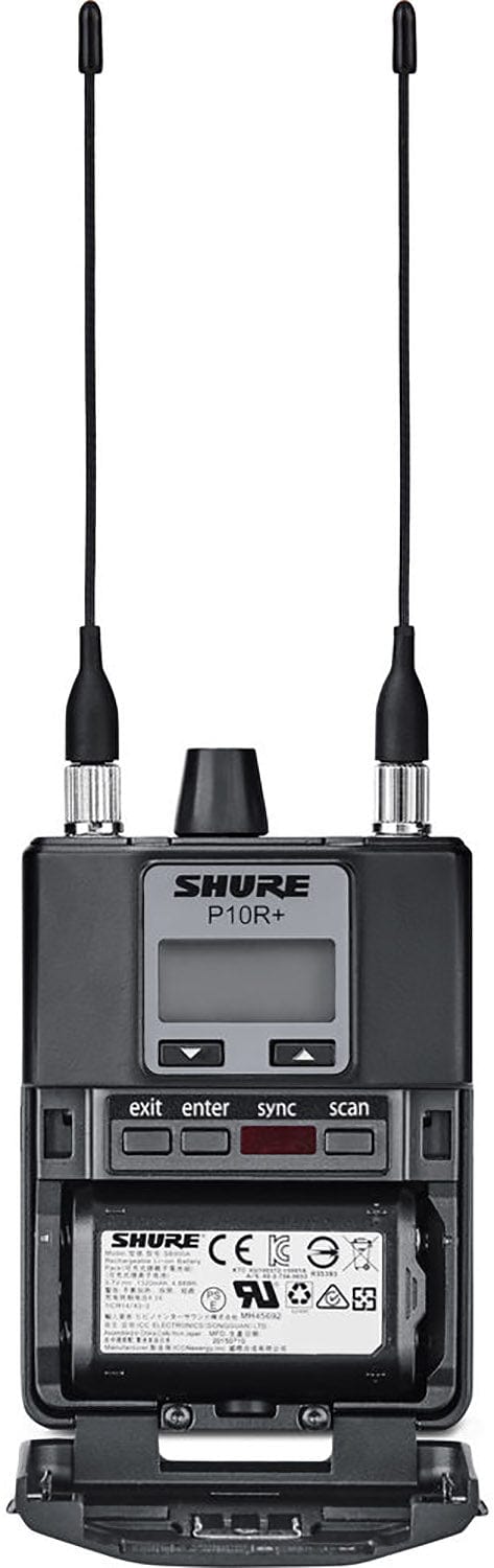 Shure P10R+=-H22 Diversity Bodypack Receiver for Shure PSM 1000 Personal Monitor System - H22 Band - PSSL ProSound and Stage Lighting