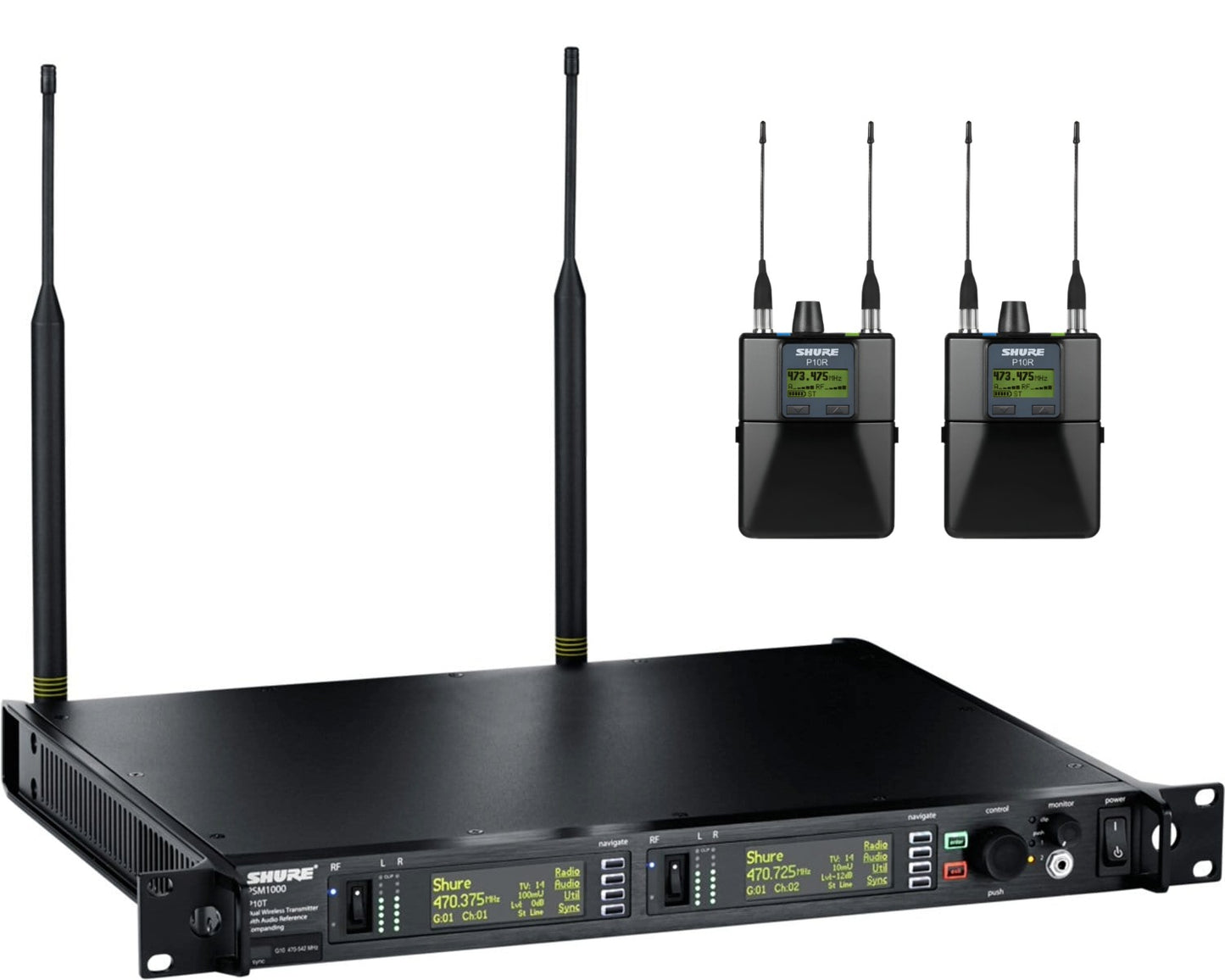 Shure P10T J8A (551-616Mhz) Dual Channel Wireless Transmitter Used Package