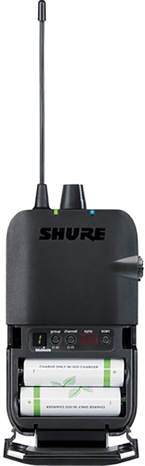 Shure P3R=-H20 Wireless Bodypack Receiver for PSM 300 Personal Monitor System - PSSL ProSound and Stage Lighting