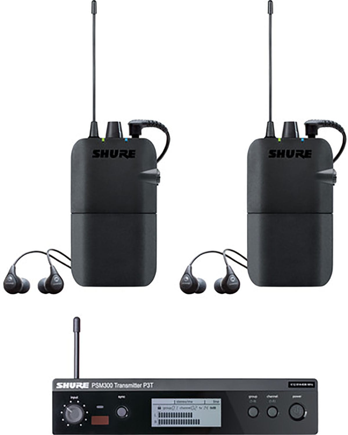 Shure P3TR112TW-G20 Twin Pack for PSM300 Monitoring System - G20 Band - PSSL ProSound and Stage Lighting