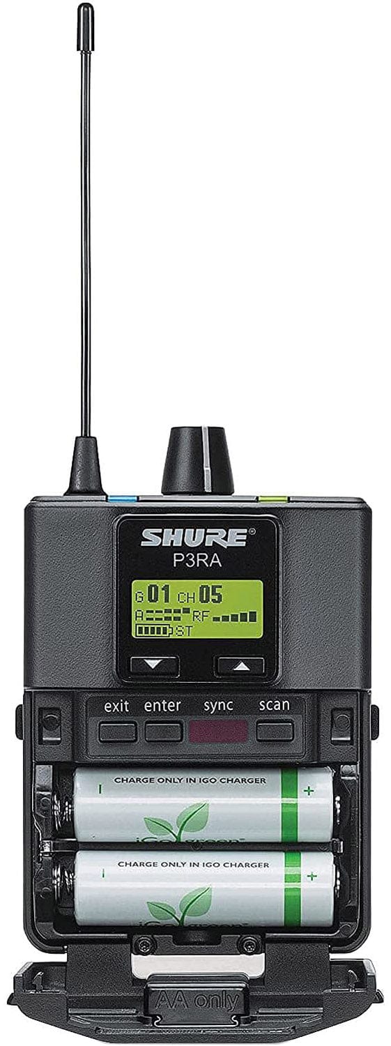Shure P3TRA215CL-G20 Wireless Personal Monitor System Set for PSM300 System - G20 Band - Clear - PSSL ProSound and Stage Lighting