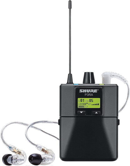 Shure P3TRA215CL-J13 Wireless Personal Monitor System Set for PSM300 System - J13 Band - Clear - PSSL ProSound and Stage Lighting