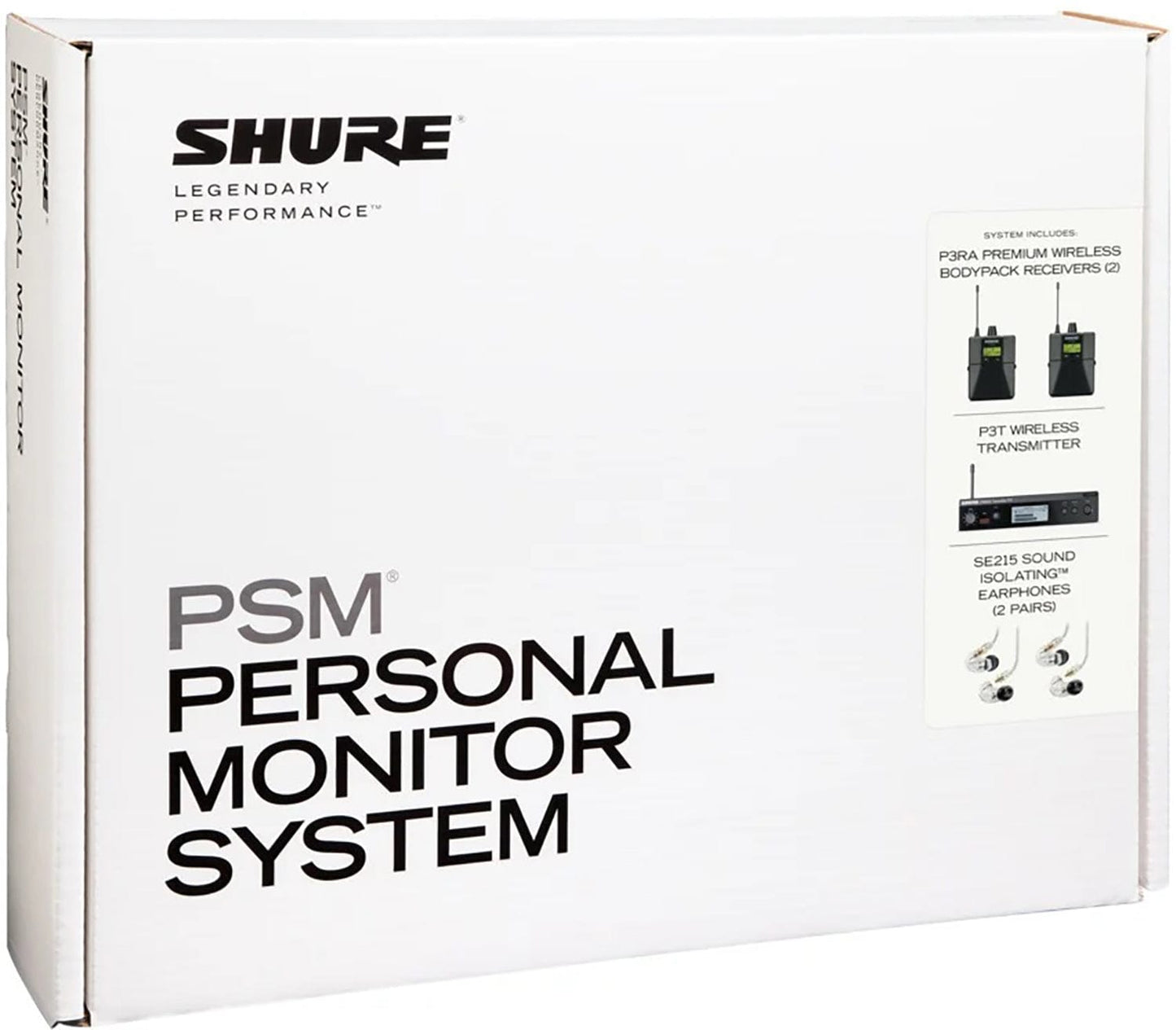 Shure P3TRA215TWP-G20 PSM300 Twinpack Pro Monitoring System with Earphones - G20 Frequency - PSSL ProSound and Stage Lighting