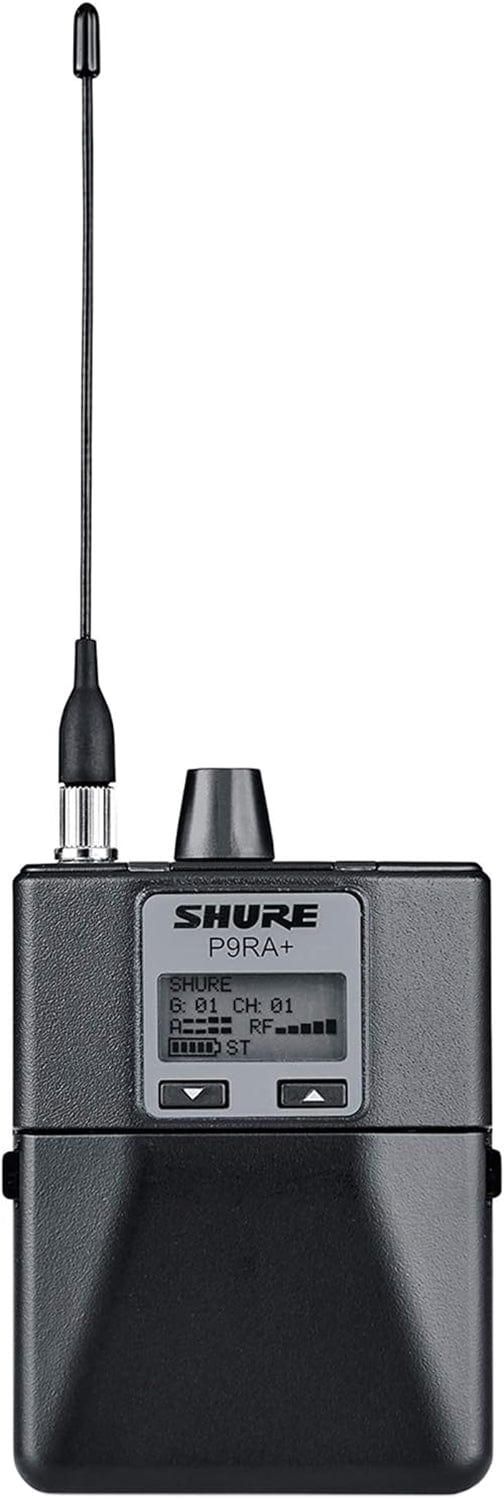 Shure P9RA+=-G6 Rechargeable Bodypack Receiver for Shure PSM900 Personal Monitor System - G6 Band - PSSL ProSound and Stage Lighting