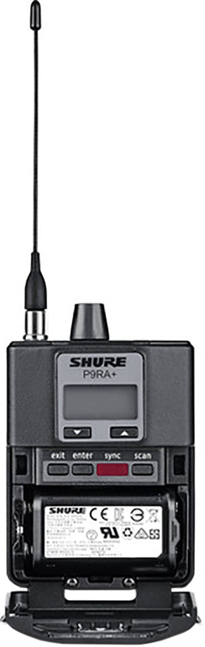 Shure P9RA+=-X55 Bodypack Receiver for PSM 900 Personal Monitor System - X55 Band - PSSL ProSound and Stage Lighting