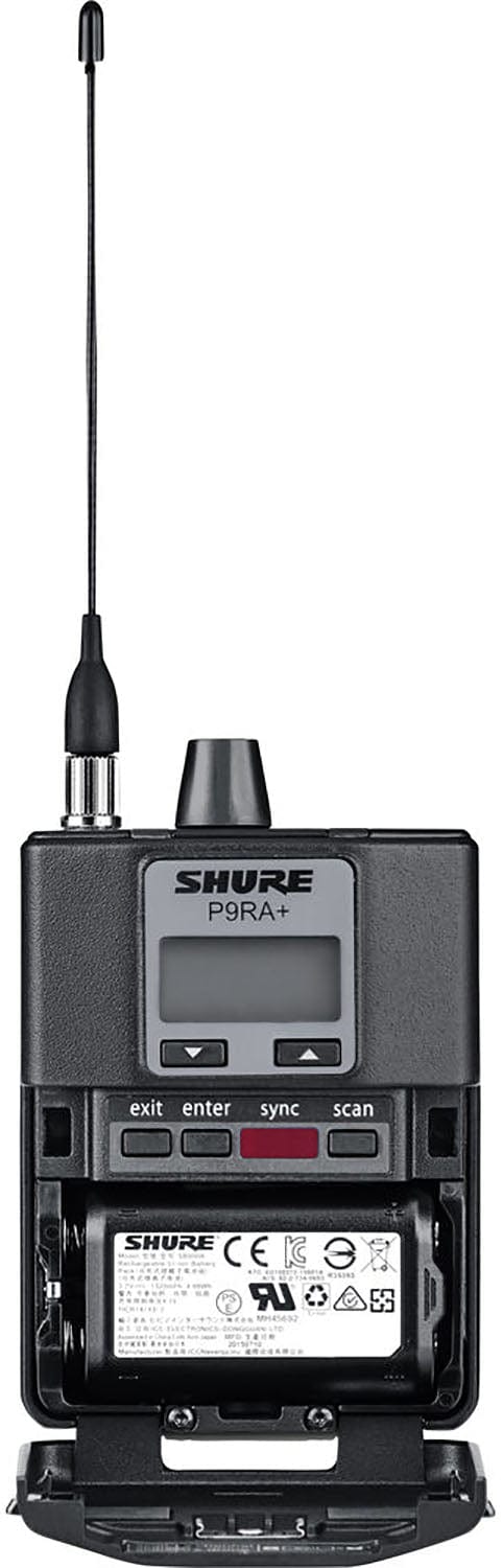 Shure P9TRA+425CL-G6 PSM900 Personal Monitor System - Transmitter/Bodypack/Earphones - G6 Band - PSSL ProSound and Stage Lighting