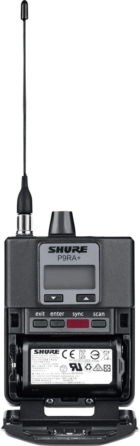 Shure P9TRA+425CL-G7 PSM900 Personal Monitor System - Transmitter/Bodypack/Earphones - G7 Band - PSSL ProSound and Stage Lighting