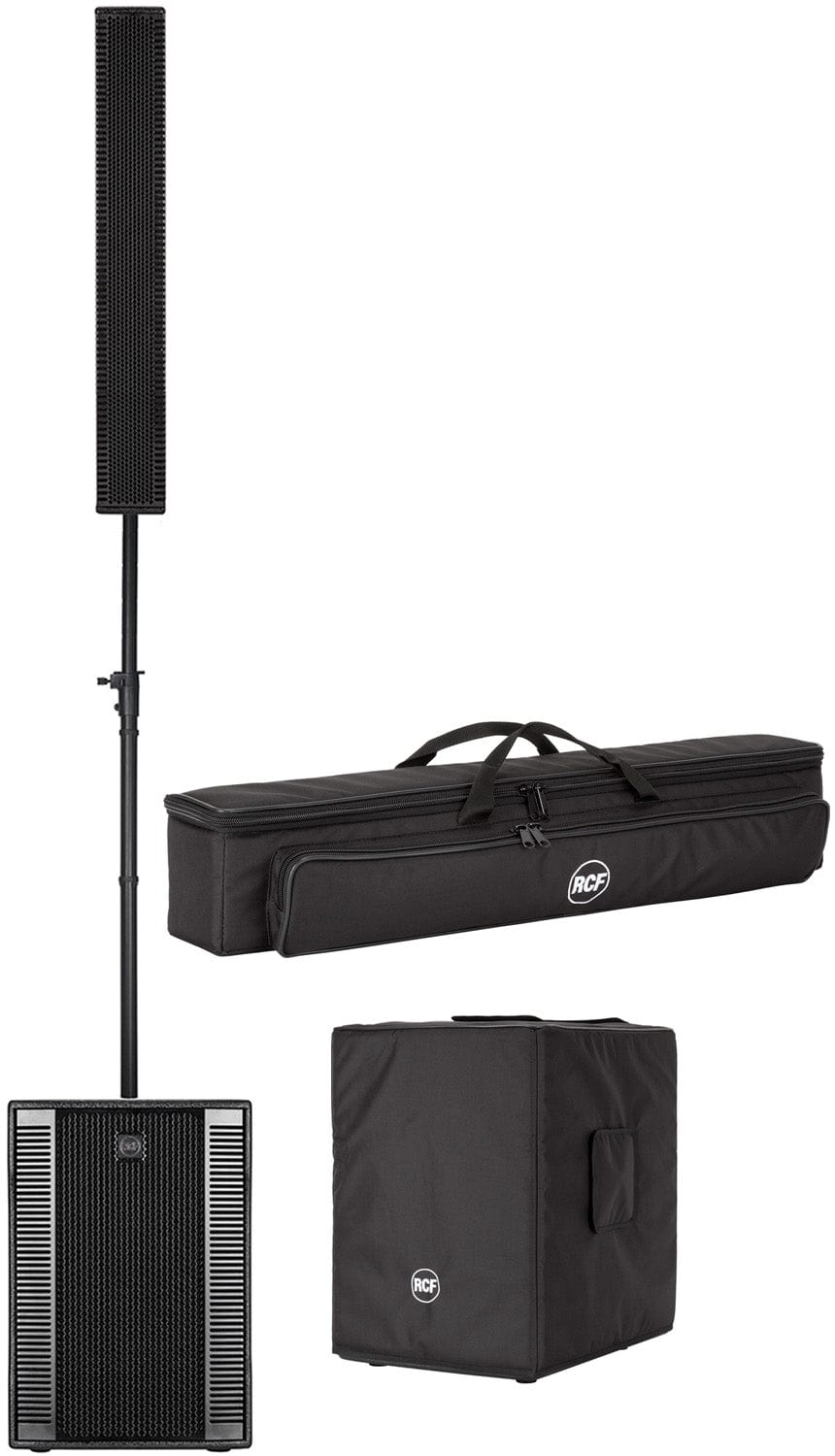 RCF EVOX 12 Portable Powered Column Array PA system w/ Cover Set - PSSL ProSound and Stage Lighting