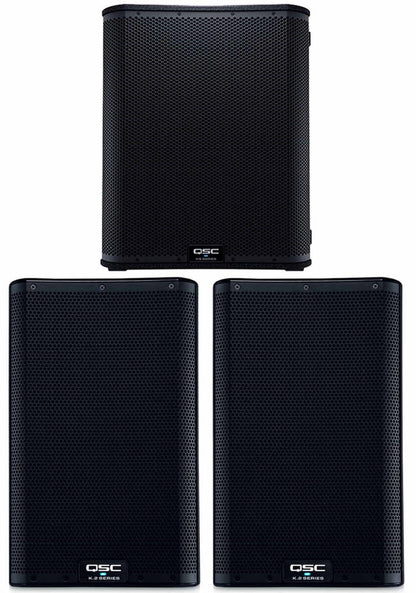 QSC K8.2 Speakers (x2) and KS118 (x1) - PSSL ProSound and Stage Lighting