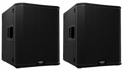 QSC PA System with K12.2 Speakers (x4) and KS118 (x2) with Sub Poles / Stands / Cables - ProSound and Stage Lighting