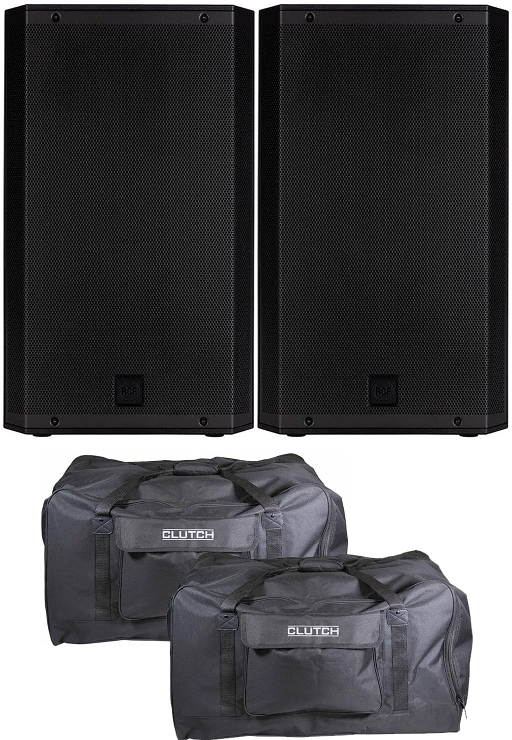 RCF ART-915A 15-Inch Powered Loudspeaker (x2) with Totes - PSSL ProSound and Stage Lighting