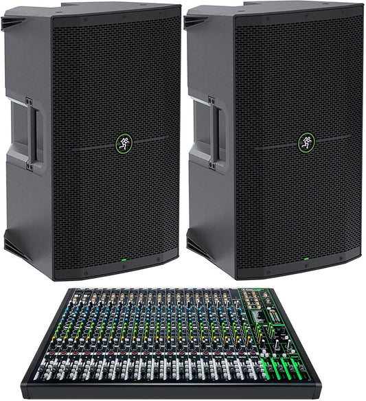 Mackie Thump212 Speakers (x2) and ProFX22v3 Analog Mixer - PSSL ProSound and Stage Lighting