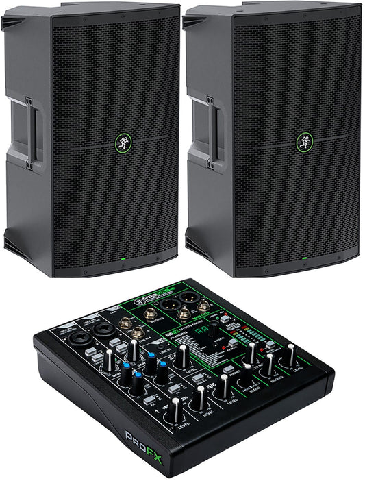Mackie Thump212 Speakers (x2) and ProFX6v3 Analog Mixer - PSSL ProSound and Stage Lighting