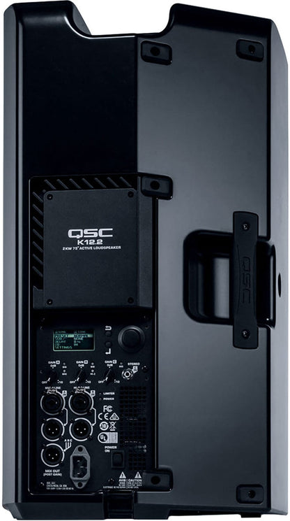 QSC K12.2 Speakers (x2) and KS118 (x1) with Speaker Stands / Mic Cables - PSSL ProSound and Stage Lighting