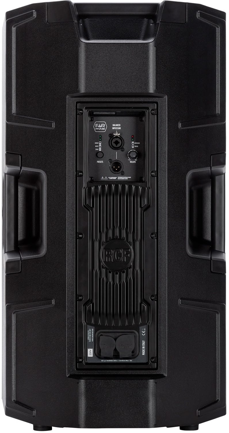 RCF ART-945A 15-Inch Powered Speakers Pair wih Gator Rolling Speaker Bags - PSSL ProSound and Stage Lighting