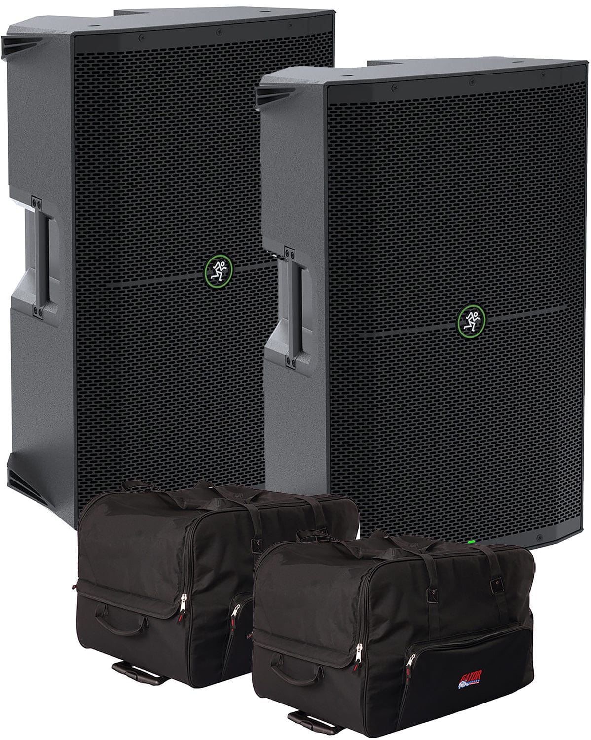 Mackie Thump215 15-Inch 1400-Watt Powered Speaker with Gator Rolling Bag - Pair - PSSL ProSound and Stage Lighting