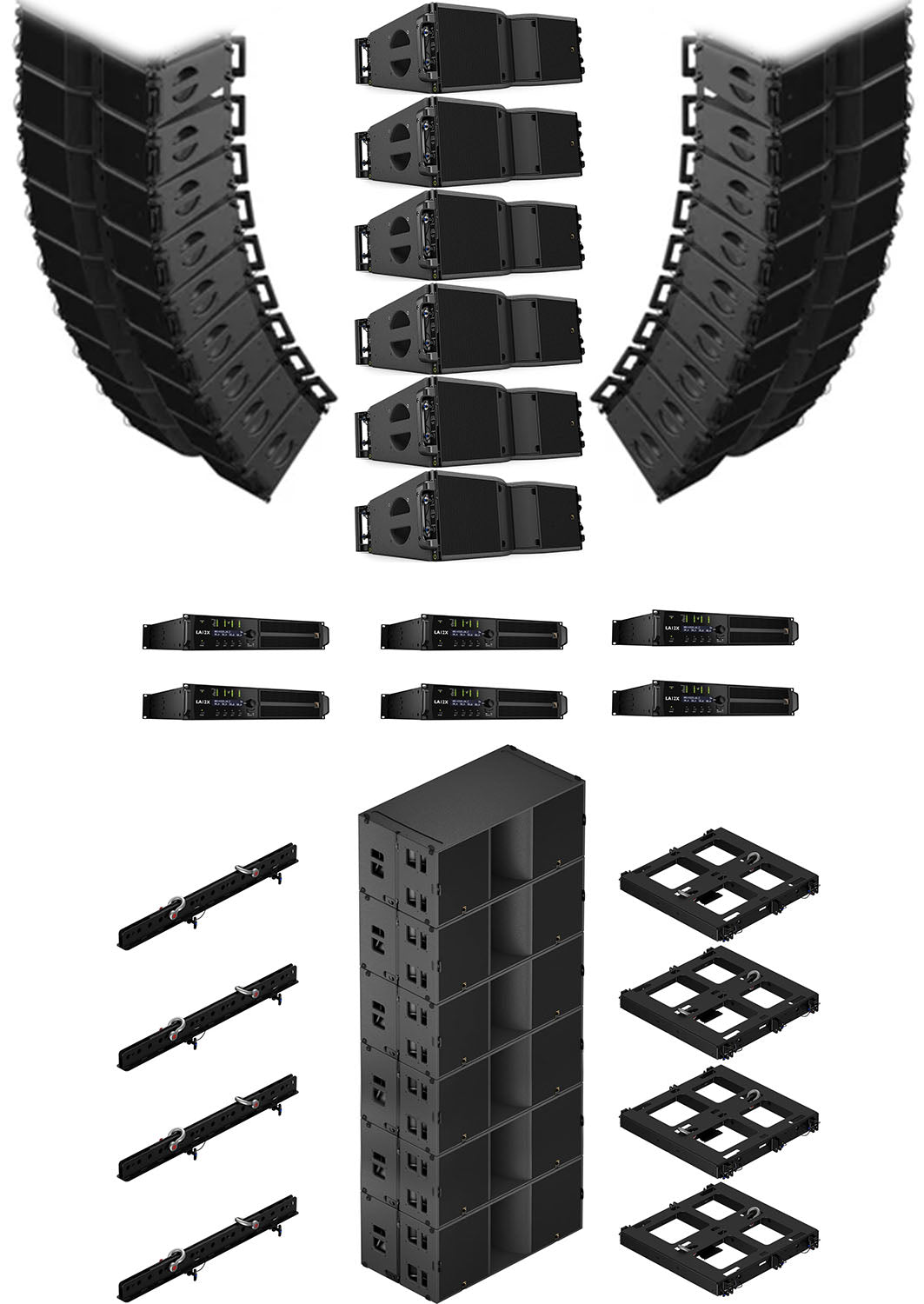 L-Acoustics PA-PACK-1646 Speaker System: 24x KARAII, 6x KS28, 6x