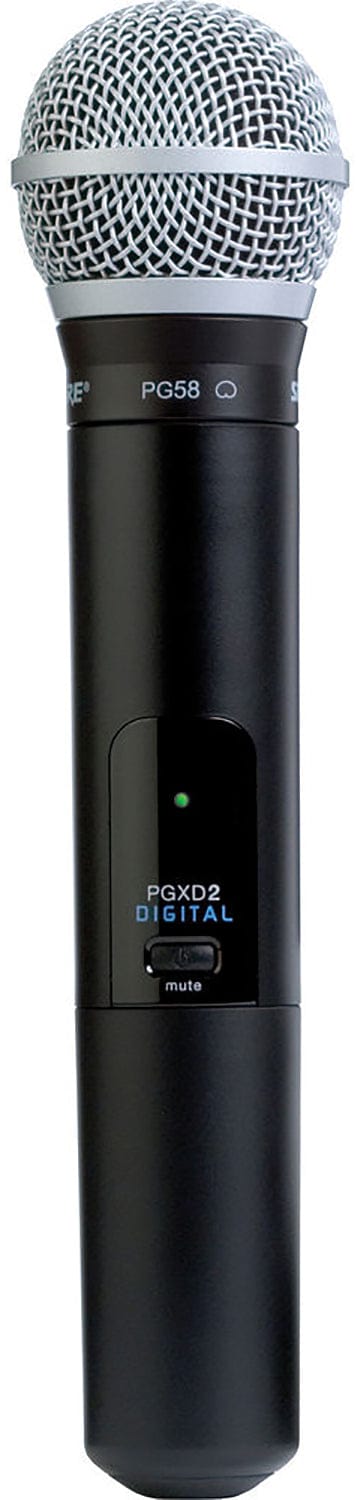 Shure PGXD2/PG58 Handheld Wireless Microphone Transmitter, X8 Band - PSSL ProSound and Stage Lighting