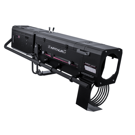 Robert Juliat RJFPR1014008 Arthur LT – 800W LED Cool White 4° - 10° Followspot with Top Controls