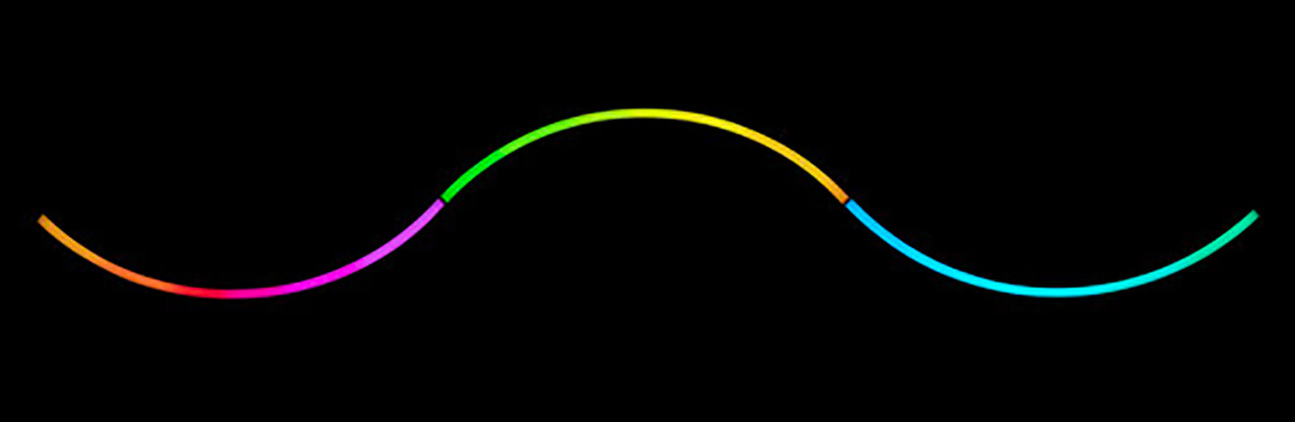 ADJ American DJ PIXIE-CURVE-60 1-Meter Curved LED Strip with Wired Digital Communication Network - PSSL ProSound and Stage Lighting